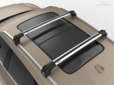 Příčníky Turtle Renault Captur 2020-2023 integrované podélníky, stříbrné tyče