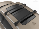 Příčníky Turtle Hyundai ix35 2010-2015 integrované podélníky, černé tyče