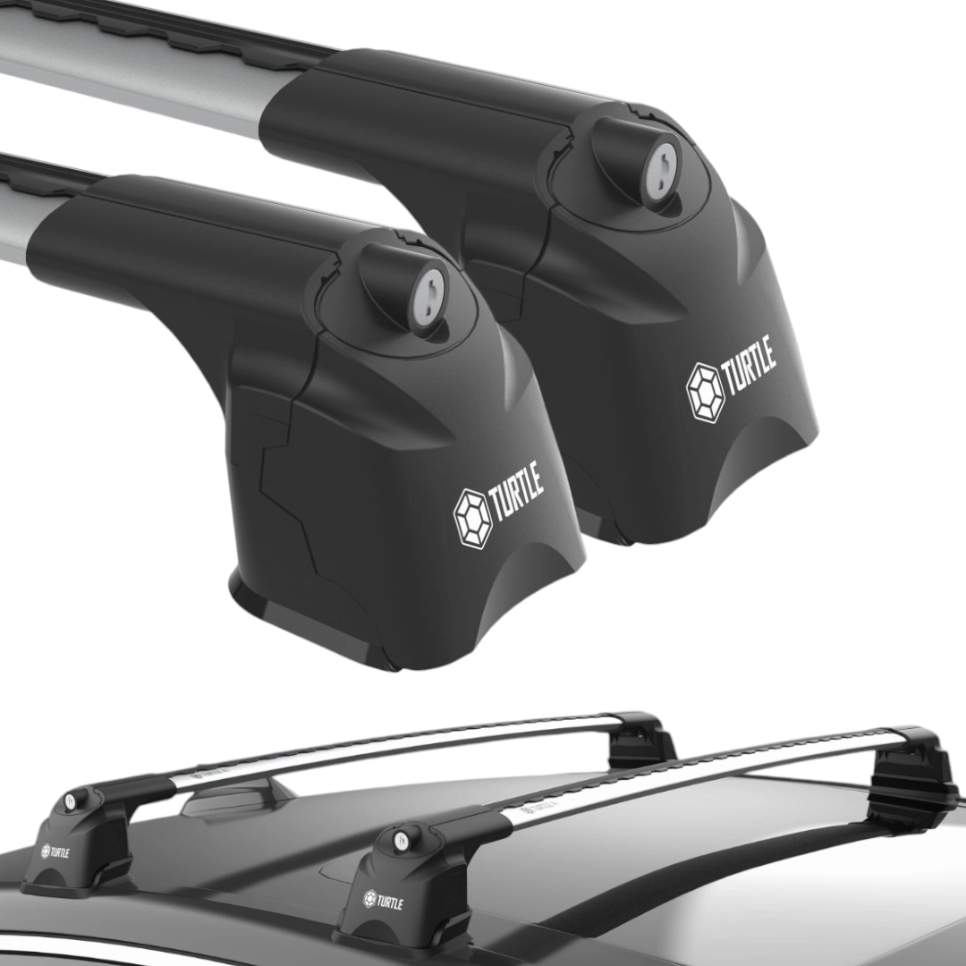 Střešní nosiče příčníky Turtle BMW 4 Gran Coupé (F36) 2014-2020 fix point, stříbrné tyče