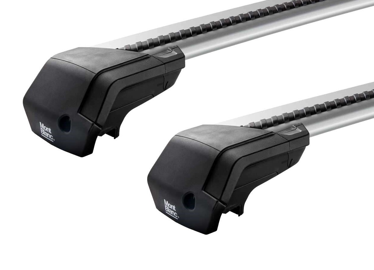 Příčníky Mont Blanc Volvo XC60 2008-2017 integrované podélníky, Xplore silver