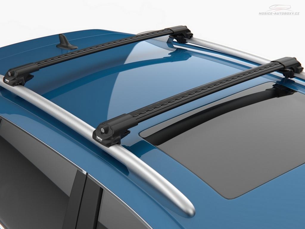 Příčníky Turtle Dacia Duster III 2018-2023 s podélníky, černé tyče
