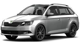 Příčníky Hakr Škoda Fabia III combi 2015-2021 s podélníky, alu tyče stříbrné