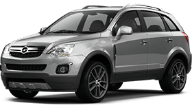 Příčníky Hakr Opel Antara 2007-2015 s podélníky, alu tyče stříbrné