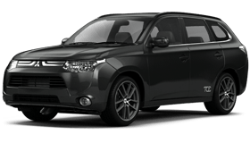 Příčníky Turtle Mitsubishi Outlander 2013-2021 integrované podélníky, stříbrné