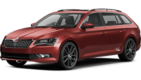 Příčníky Hakr Škoda Superb 3 combi 2015-2024 s podélníky, alu tyče stříbrné