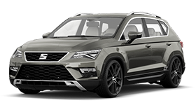 Příčníky Hakr Seat Ateca 2016-2026 s podélníky, alu tyče stříbrné