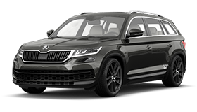 Střešní nosiče příčníky Hakr Škoda Kodiaq 2017-2024 s podélníky, stříbrné tyče