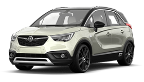 Příčníky Turtle Opel Crossland 2017-2024 integrované podélníky, stříbrné tyče