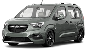 Příčníky Hakr Opel Combo 2019-2023 s podélníky, alu tyče stříbrné