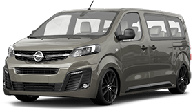 Příčníky Hakr Opel Zafira Life 2019-2027 pevné body, alu tyče stříbrné