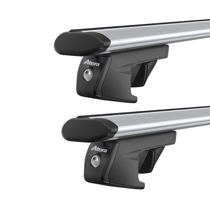 Příčníky Atera Renault Laguna III kombi 2008-2015 s podélníky, alu tyče stříbrné