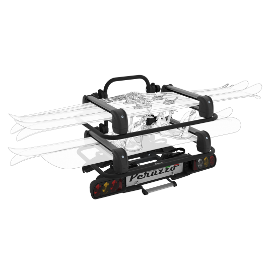 Nosič lyží na tažné Peruzzo SkiBike 4+4