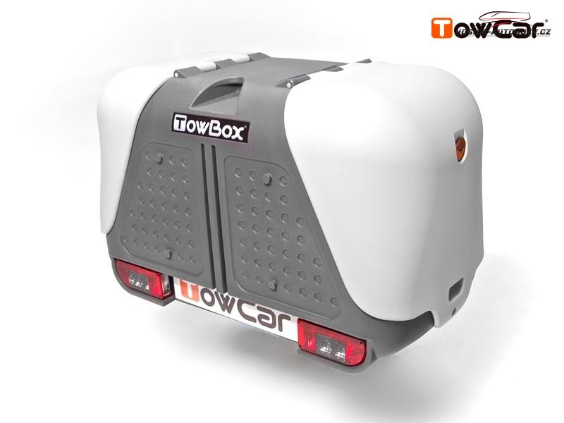 TowCar TowBox V2 šedý přepravní box na tažné zařízení