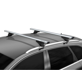 Příčníky Menabo Ford Kuga III 2020-2024 integrované podélníky, stříbrné tyče